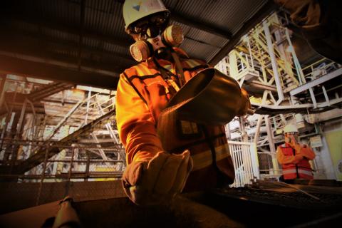 Production of nickel ore in Sorowako, Indonesia
