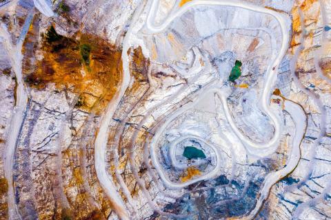 Open pit mine
