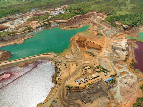 Nickel mine in Mindanao, Philippines.