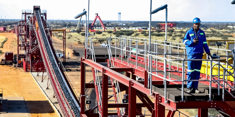 Mining operations in South Africa